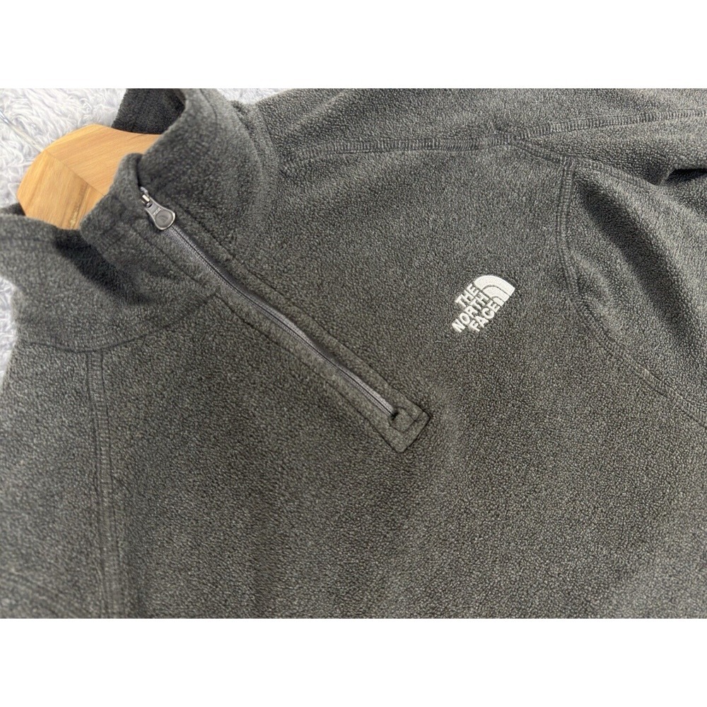 The North Face Sweater Women's Small Gray Fleece 1/4 Zip Pullover‎ Lightweight